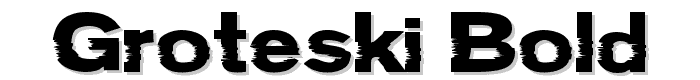 Groteski Bold font